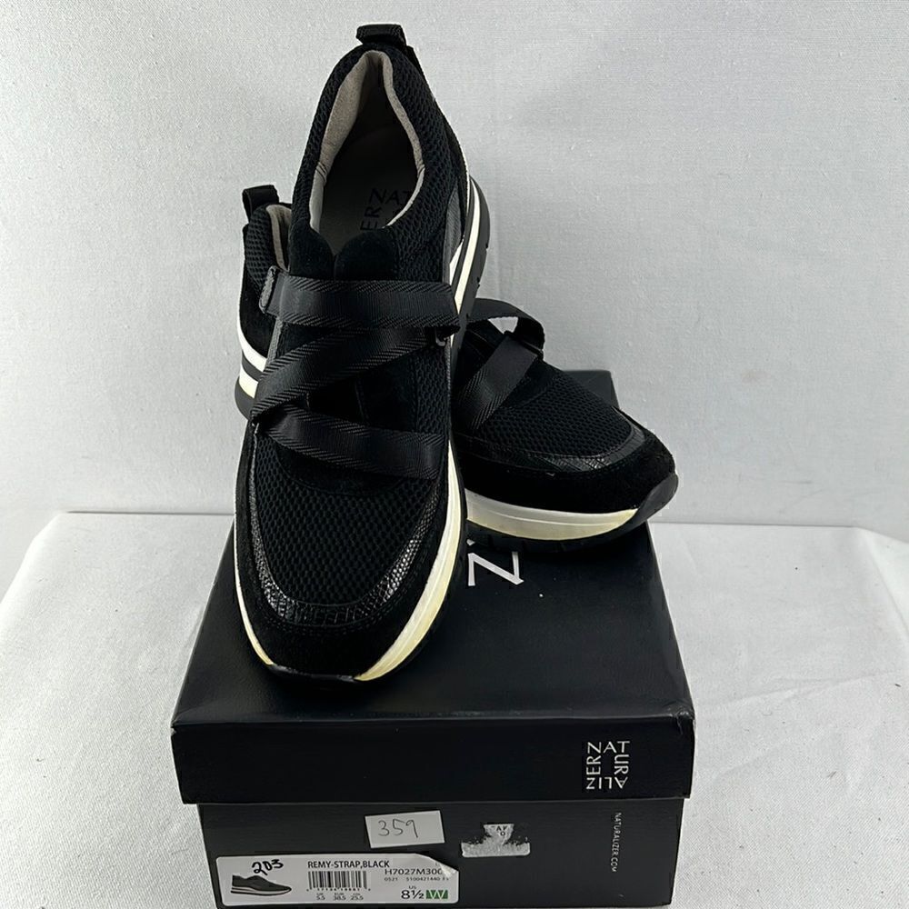 Naturalizer Remy-Strap Sneakers Black Size 8.5 W